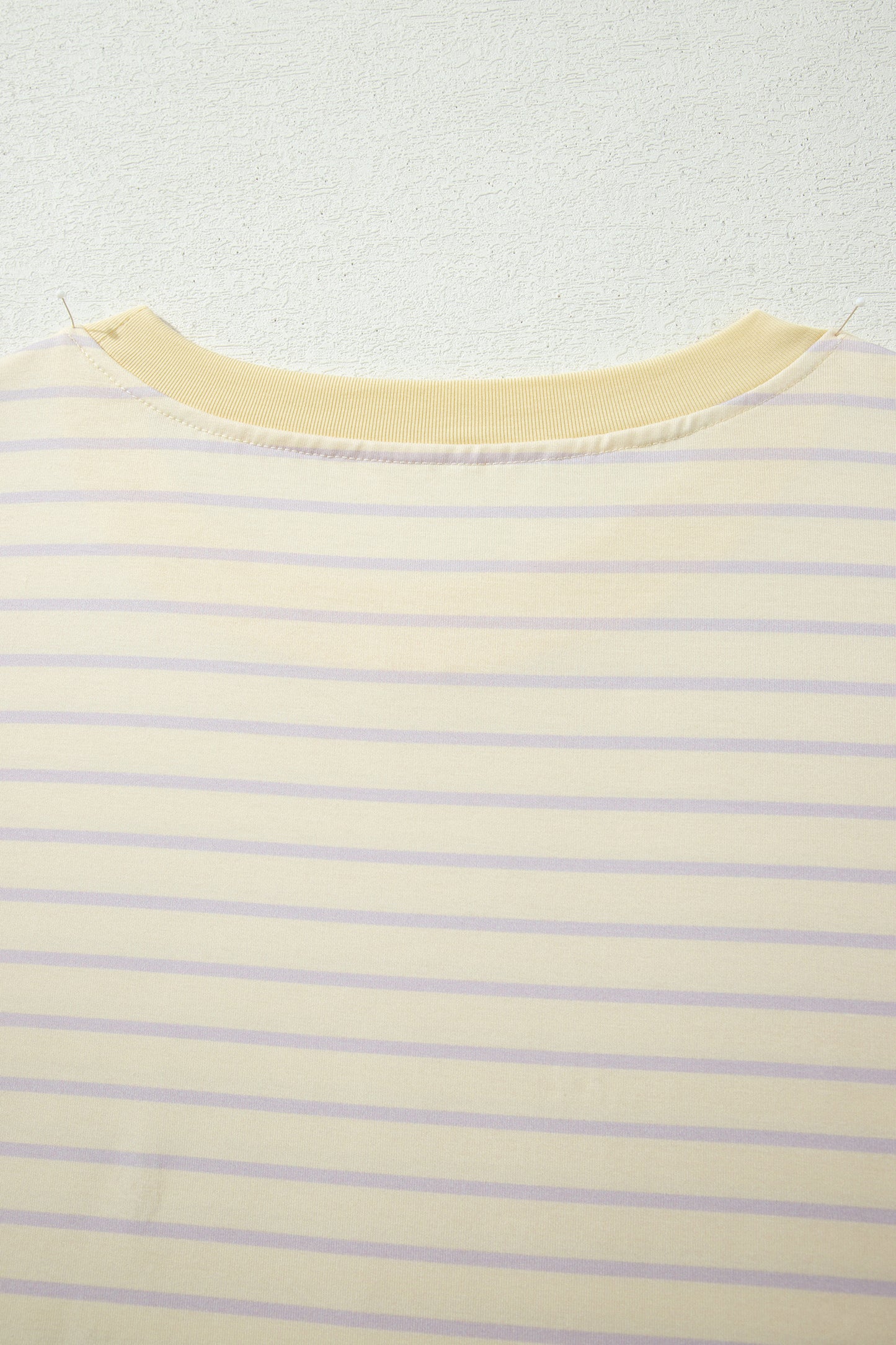 Yellow Stripe Relaxed Tee Drawstring Shorts 2pcs Outfit-Two Piece Sets/Short Sets-[Adult]-[Female]-2022 Online Blue Zone Planet
