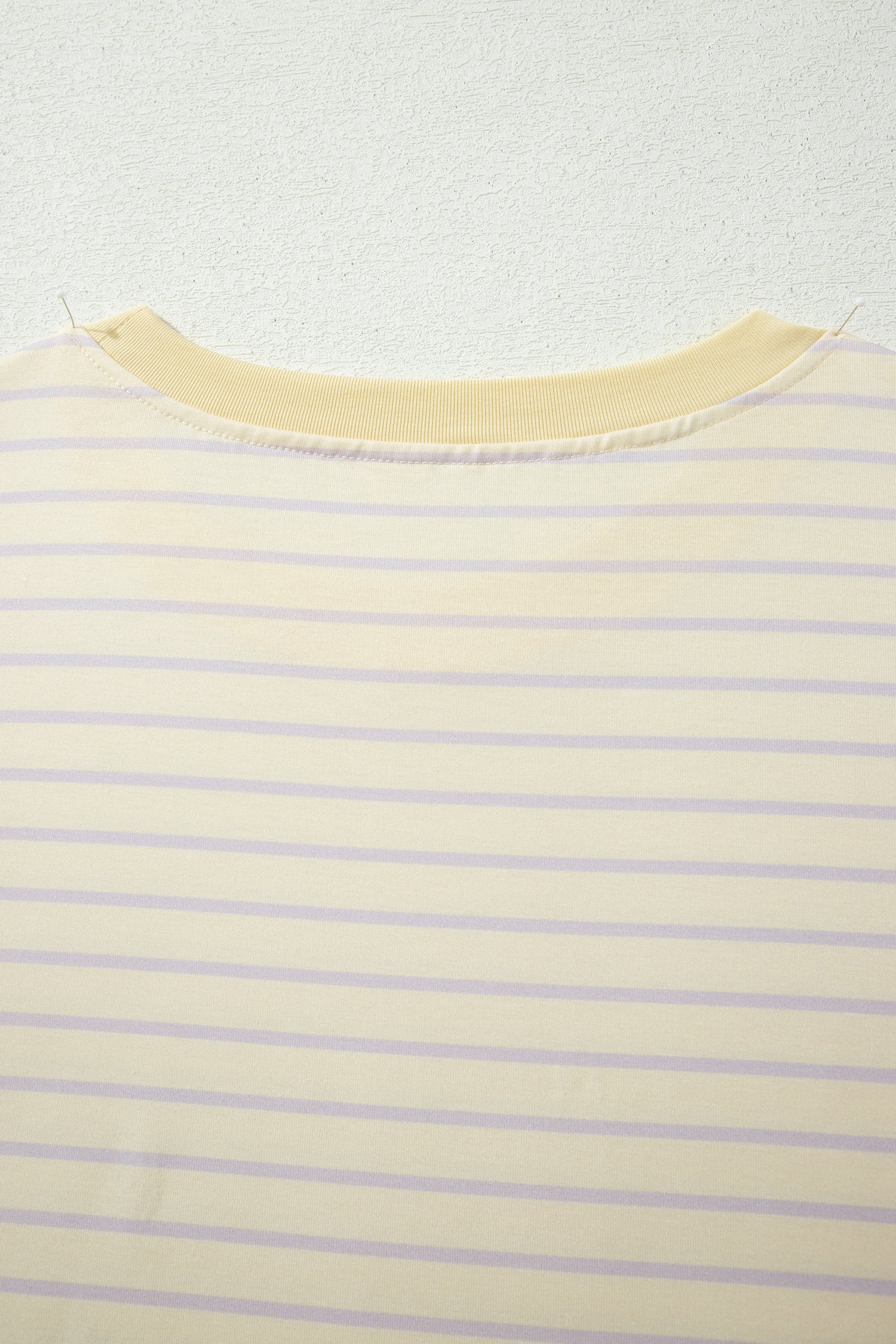 Yellow Stripe Relaxed Tee Drawstring Shorts 2pcs Outfit-Two Piece Sets/Short Sets-[Adult]-[Female]-2022 Online Blue Zone Planet