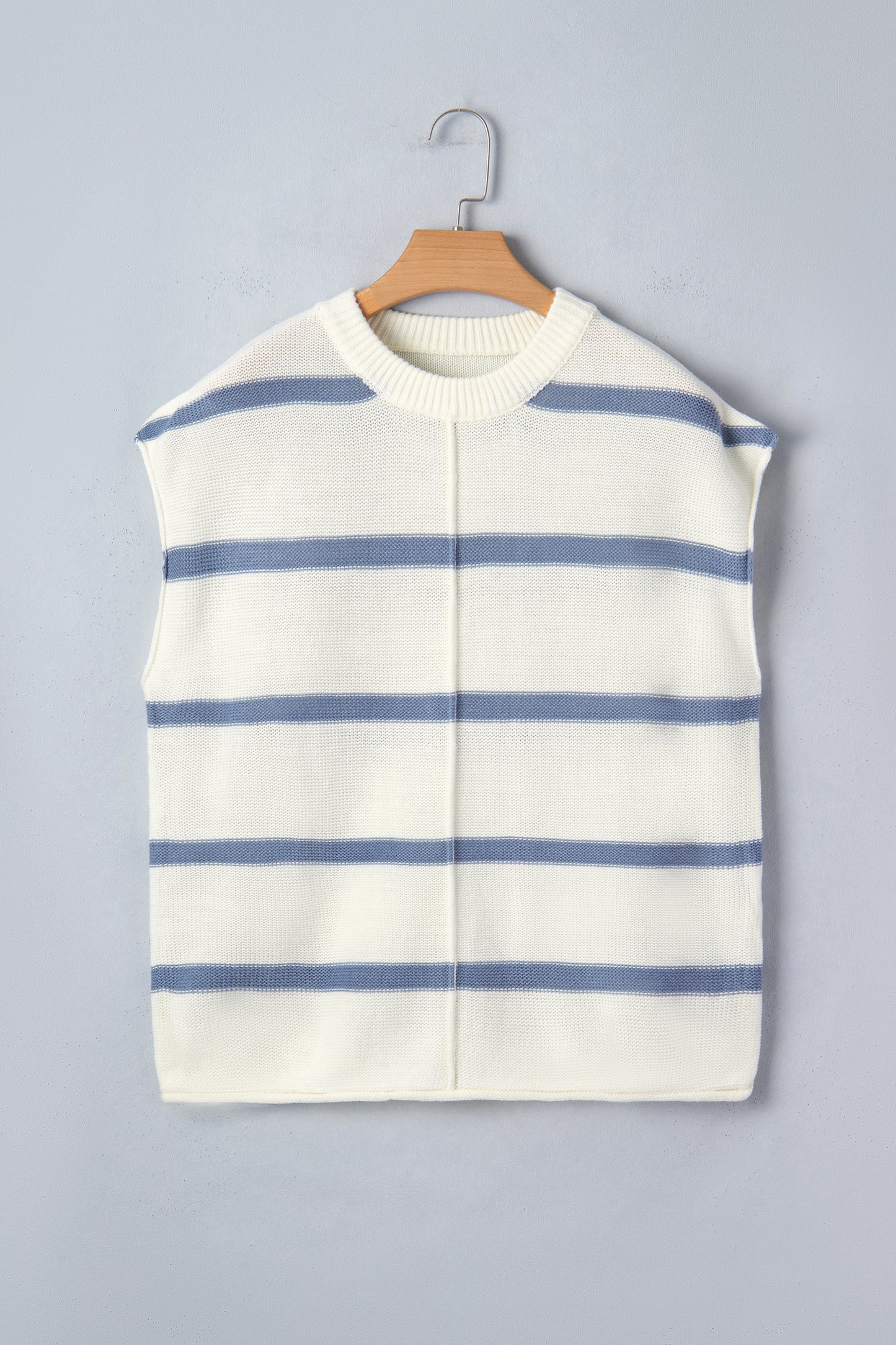 Blue Striped Batwing Sleeve Sweater Tee-TOPS / DRESSES-[Adult]-[Female]-2022 Online Blue Zone Planet