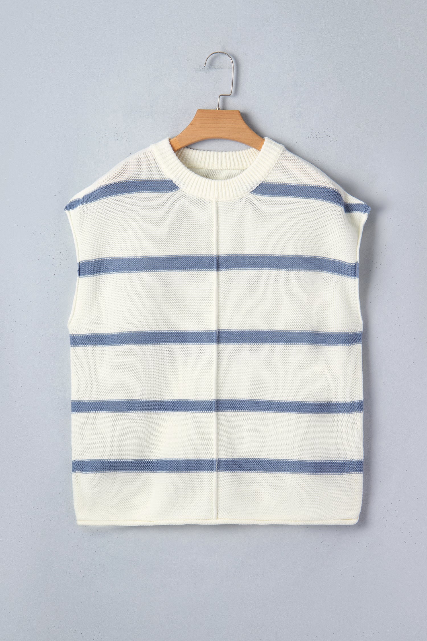 Blue Striped Batwing Sleeve Sweater Tee-TOPS / DRESSES-[Adult]-[Female]-2022 Online Blue Zone Planet