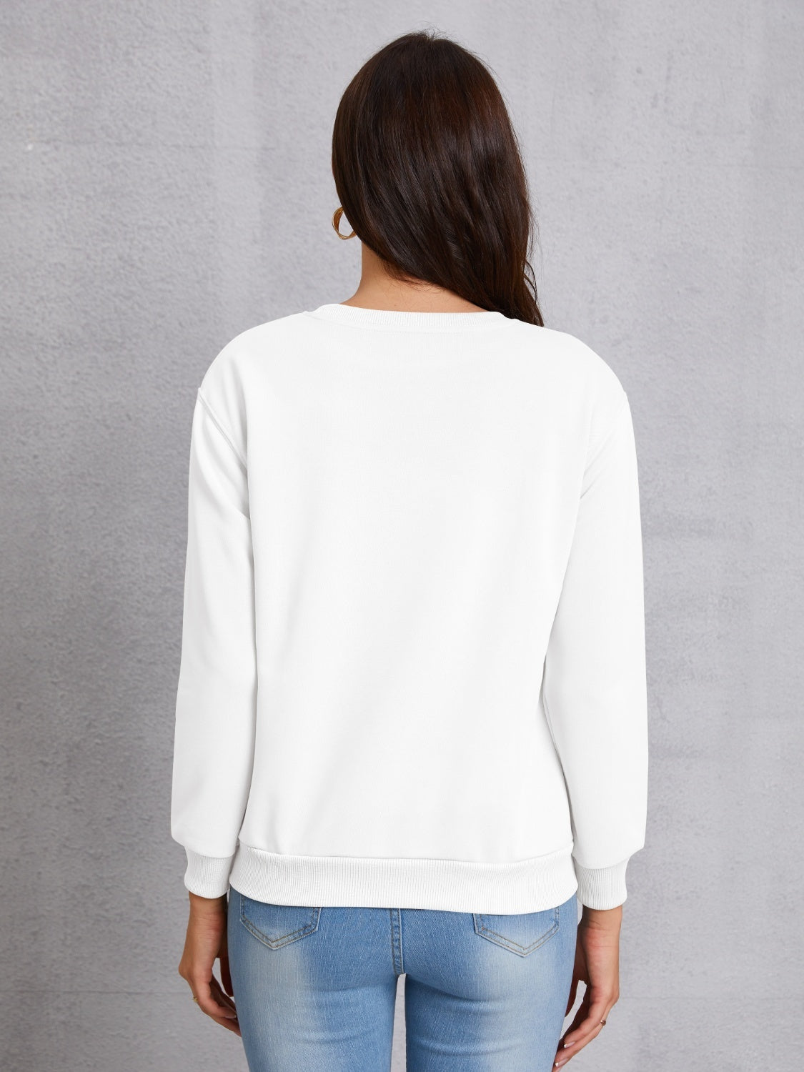 LUCK CHARMER Round Neck Sweatshirt-TOPS / DRESSES-[Adult]-[Female]-2022 Online Blue Zone Planet