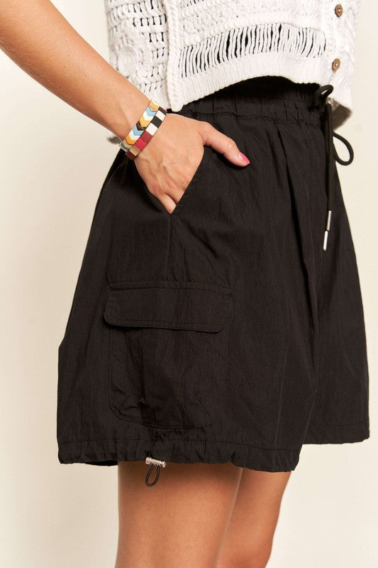 ADORA Drawstring Shorts with Pockets-BOTTOM SIZES SMALL MEDIUM LARGE-[Adult]-[Female]-2022 Online Blue Zone Planet
