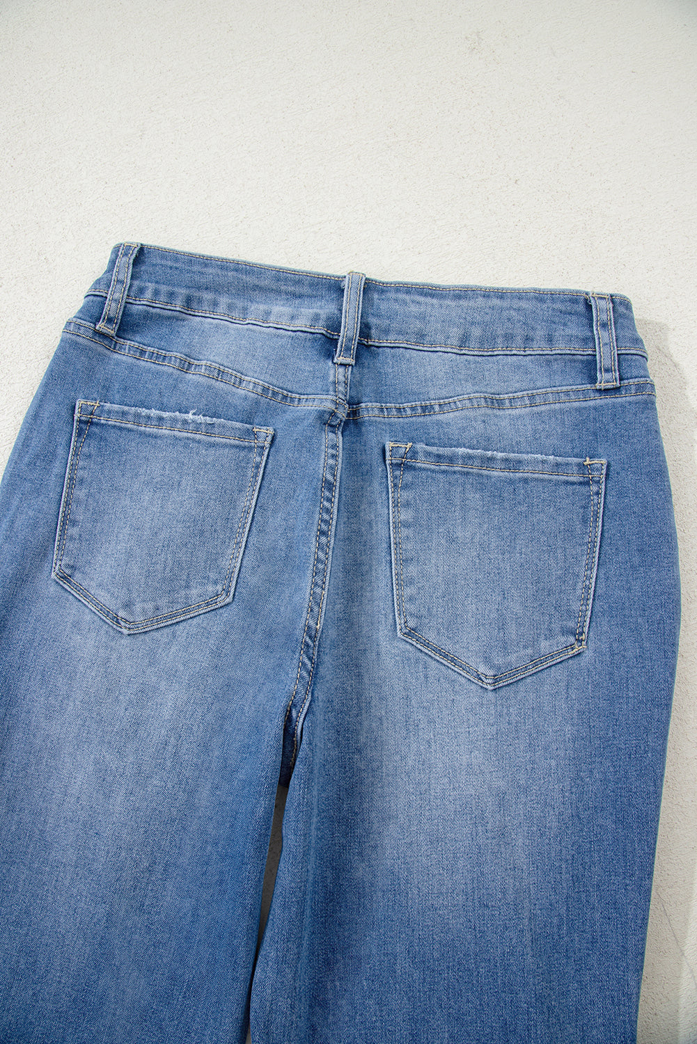 Ashleigh Blue Cut out Side Frayed Hemline Flare Jeans-Bottoms/Jeans-[Adult]-[Female]-2022 Online Blue Zone Planet