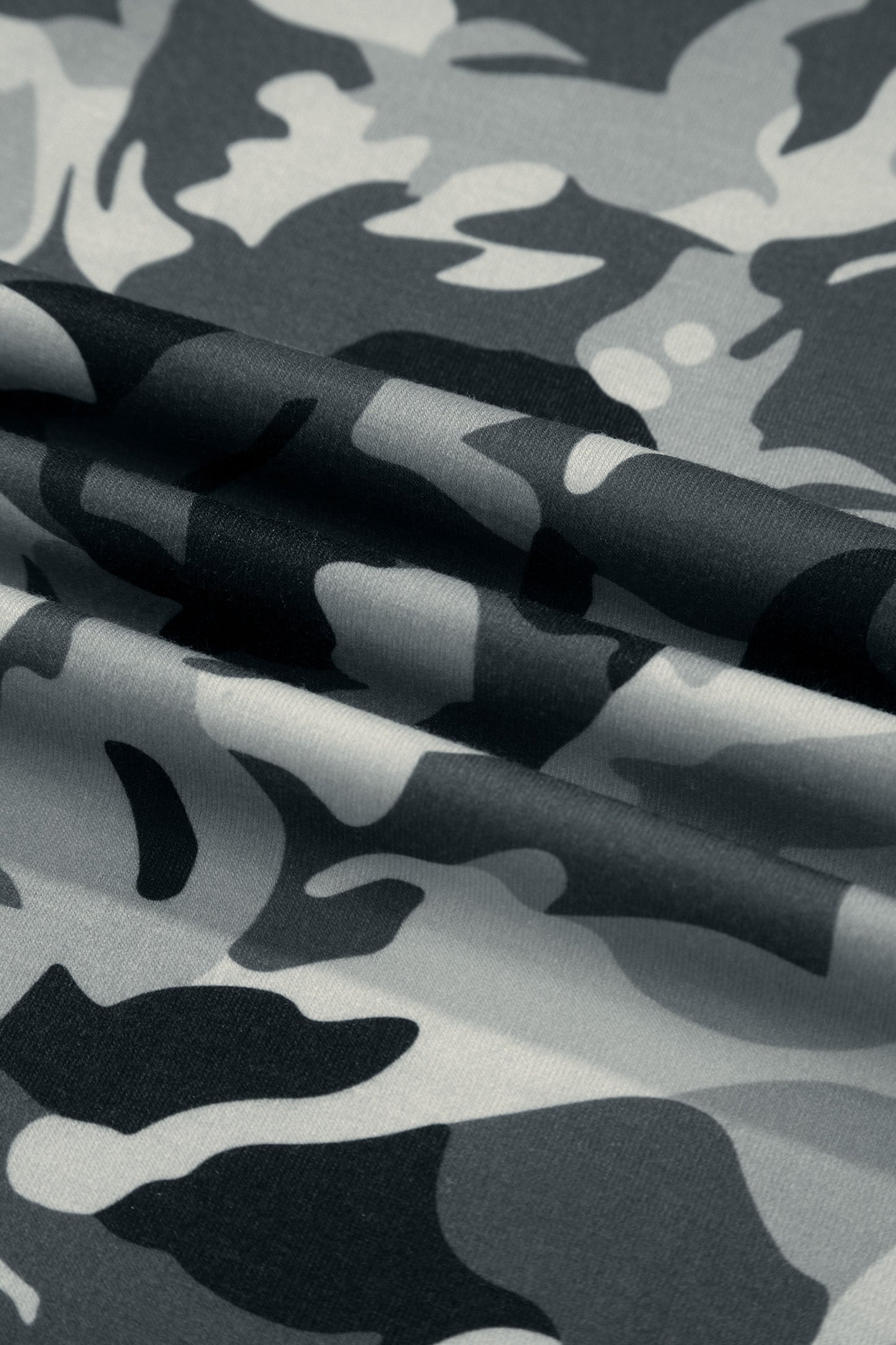 Green Camouflage Print Drawstring Casual Pants-Bottoms/Pants & Culotte-[Adult]-[Female]-2022 Online Blue Zone Planet