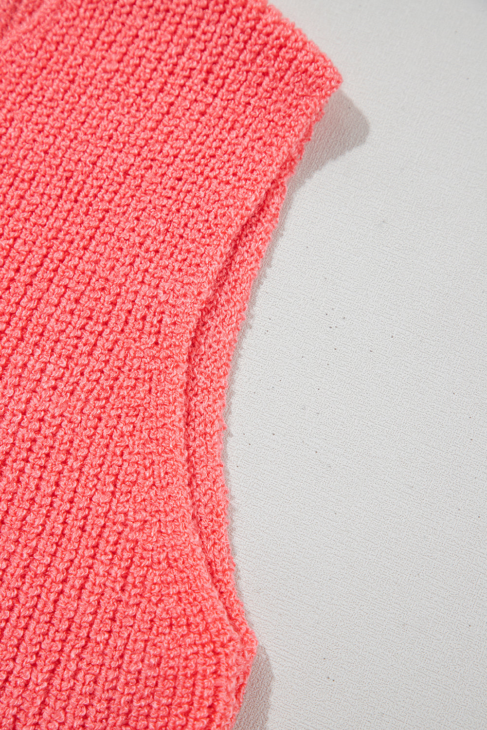 Tomato Red Lace-Up Front V Neck Sweater Vest-TOPS / DRESSES-[Adult]-[Female]-2022 Online Blue Zone Planet
