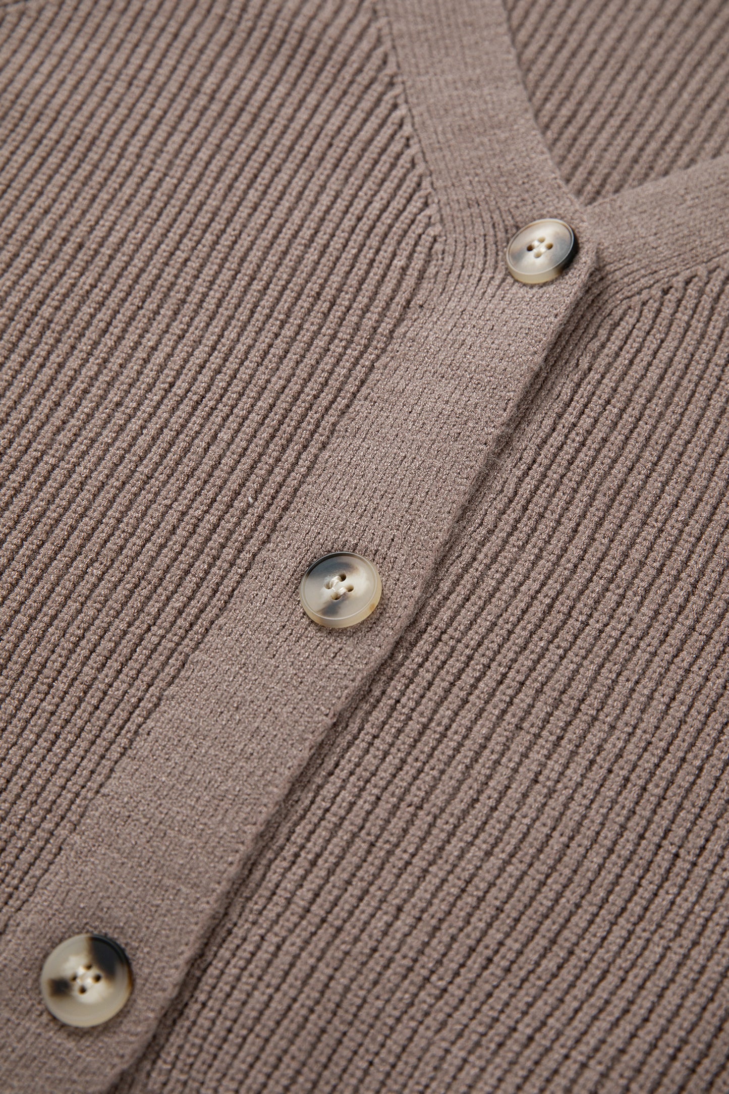 Goat Mixed Texture Knit Button V Neck Sweater Cardigan-TOPS / DRESSES-[Adult]-[Female]-2022 Online Blue Zone Planet