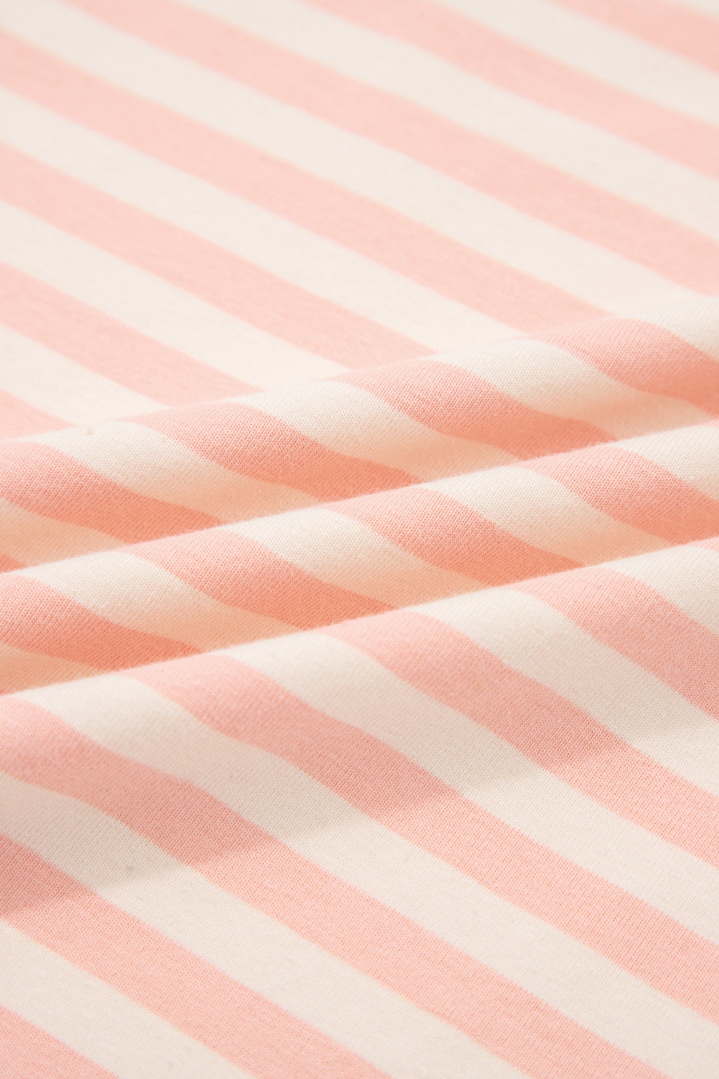 Pink Stripe Contrast Neck Loose Tee and Drawstring Shorts Set-Two Piece Sets/Short Sets-[Adult]-[Female]-2022 Online Blue Zone Planet
