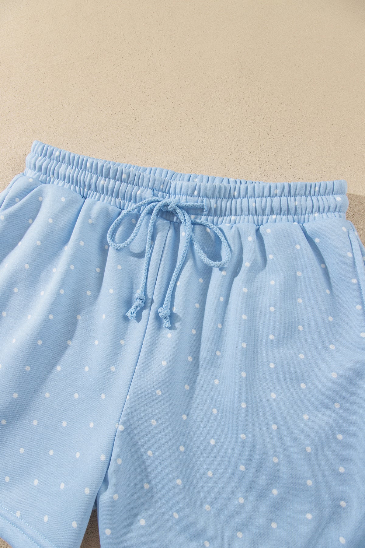 Pink Polka Dot Printed Oversized Hoodie Casual Shorts 2pcs Set-Tops / Dresses-[Adult]-[Female]-2022 Online Blue Zone Planet
