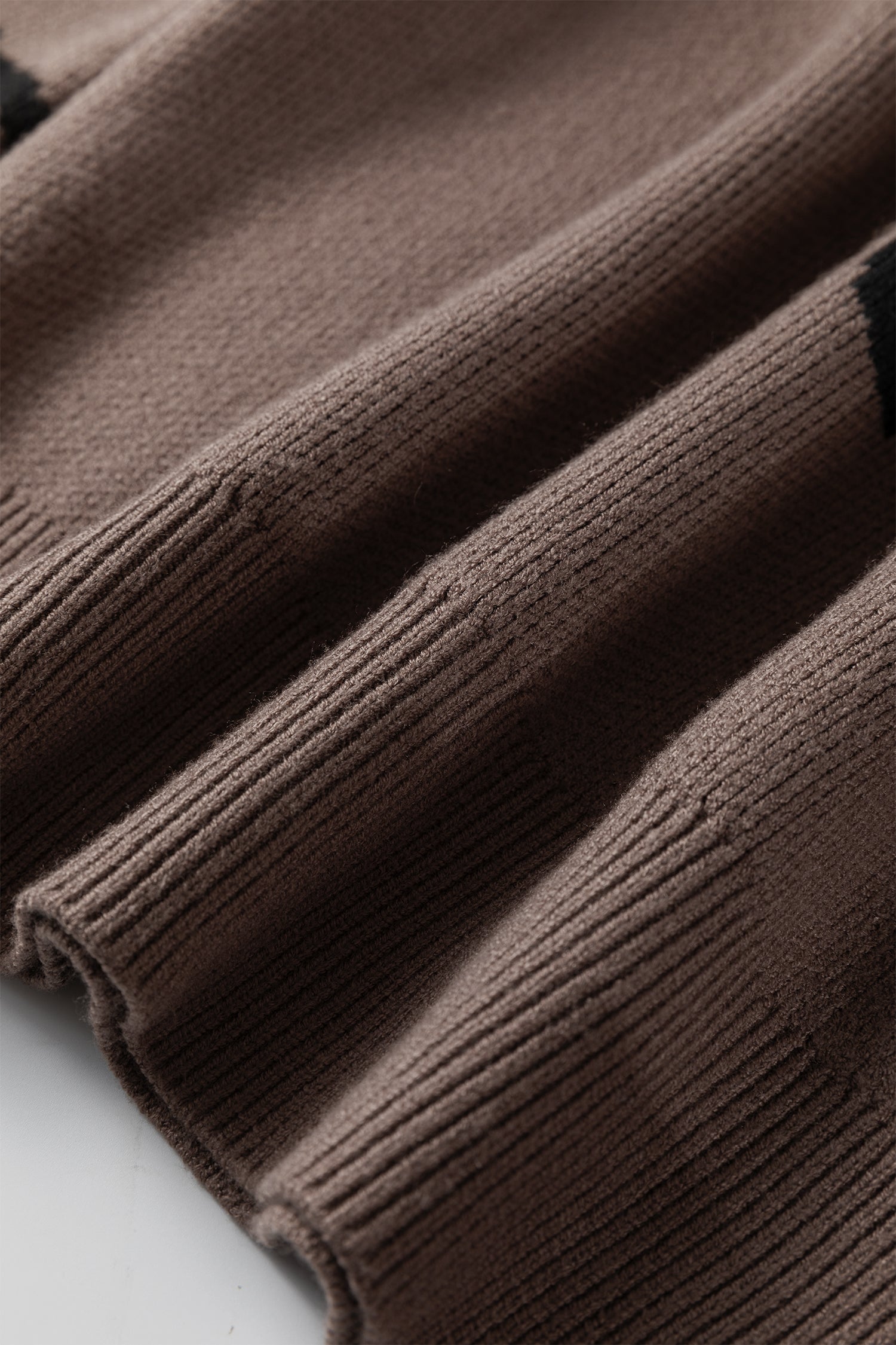 Camel Asymmetric Leopard Print Detail Drop Shoulder Sweater-TOPS / DRESSES-[Adult]-[Female]-2022 Online Blue Zone Planet