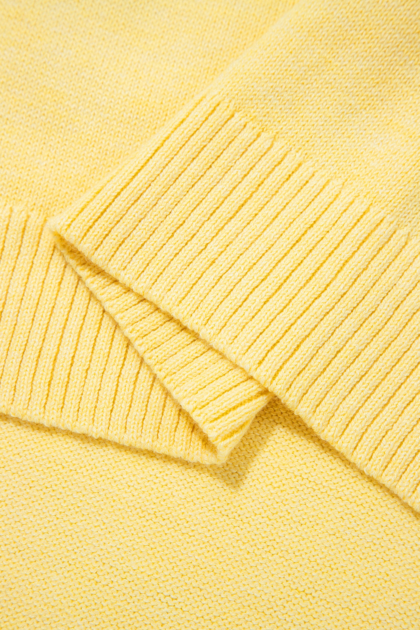 Yellow Cream Large Armhole Side Slit Loose Sweater Vest-TOPS / DRESSES-[Adult]-[Female]-2022 Online Blue Zone Planet