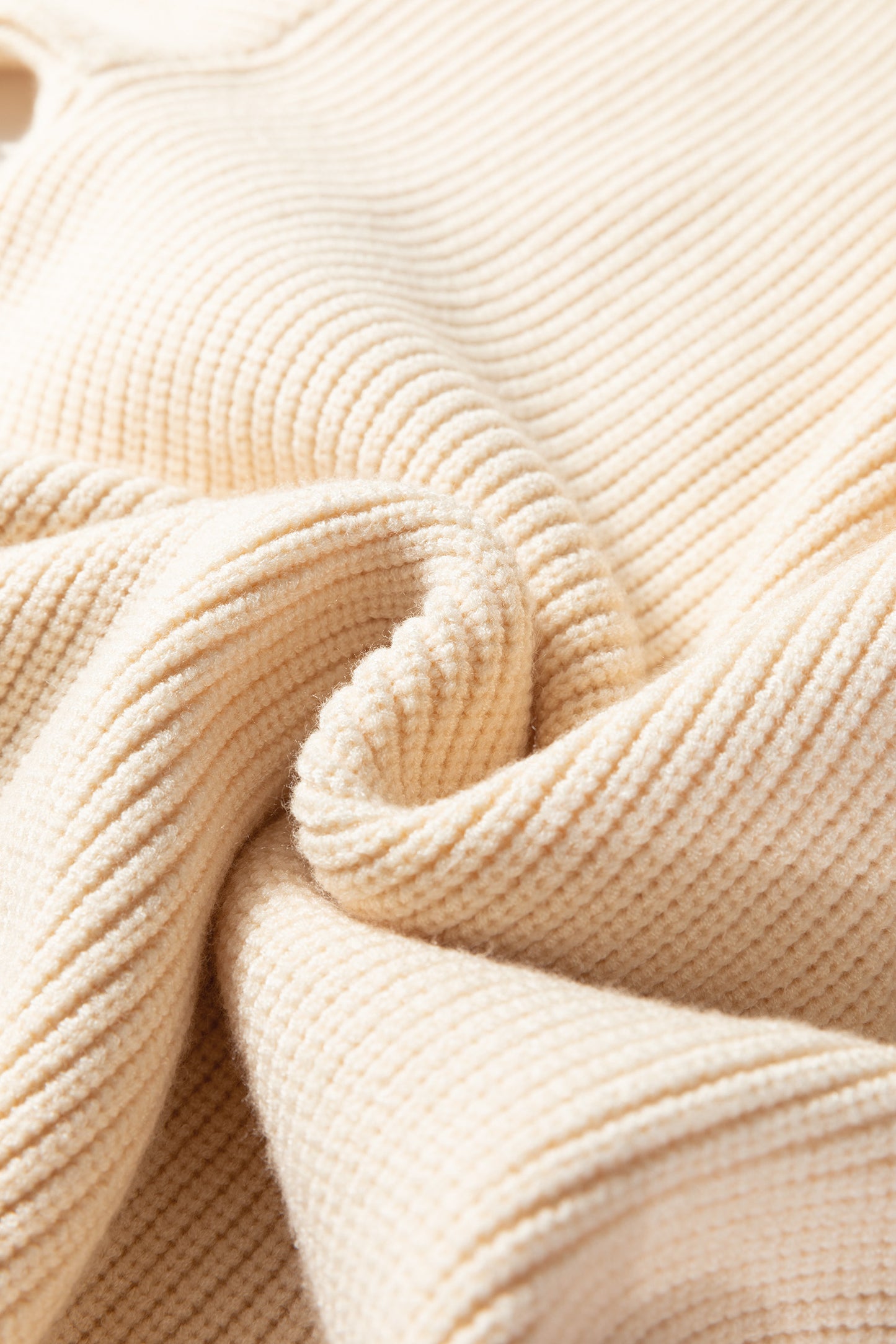 Jet Stream Ribbed Knit Ribbon Knot Backless Drop Shoulder Sweater-Sweaters & Cardigans/Sweaters-[Adult]-[Female]-2022 Online Blue Zone Planet