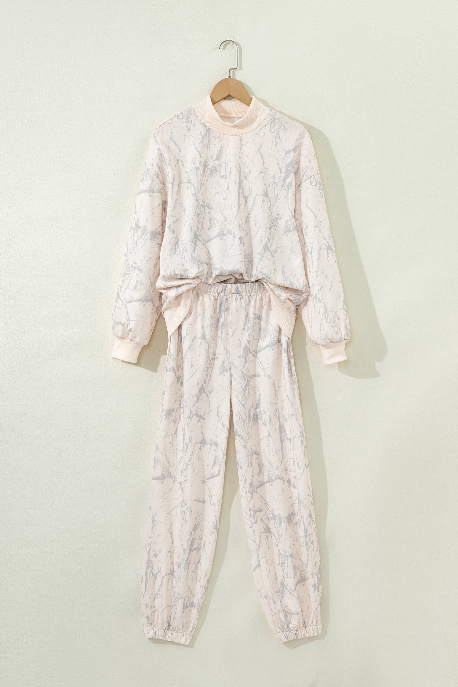 Khaki Camo Print Jogger Pants Set-Two Piece Sets/Pant Sets-[Adult]-[Female]-2022 Online Blue Zone Planet