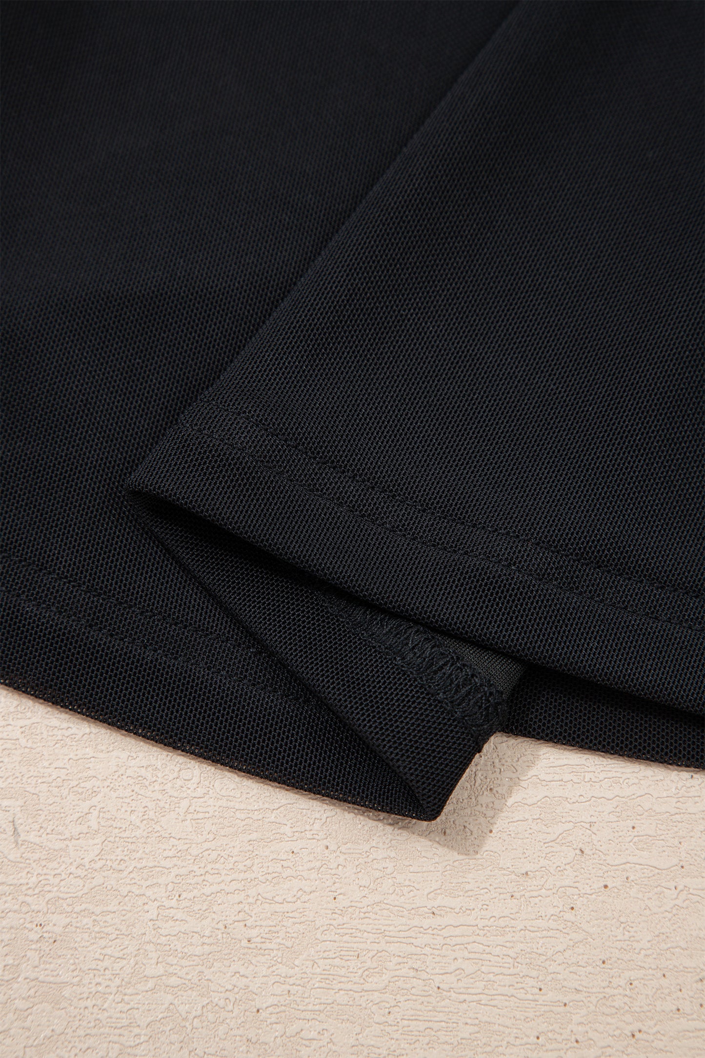 Black Sheer Mesh Patchwork Cap Sleeve T Shirt-Tops/Tops & Tees-[Adult]-[Female]-2022 Online Blue Zone Planet