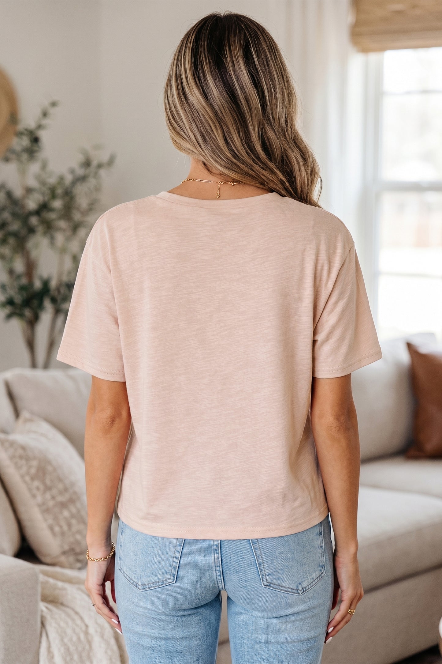 Smoke Gray Lace Pearled Decor Horse Shoe Graphic Western T Shirt-Tops/Tops & Tees-[Adult]-[Female]-2022 Online Blue Zone Planet