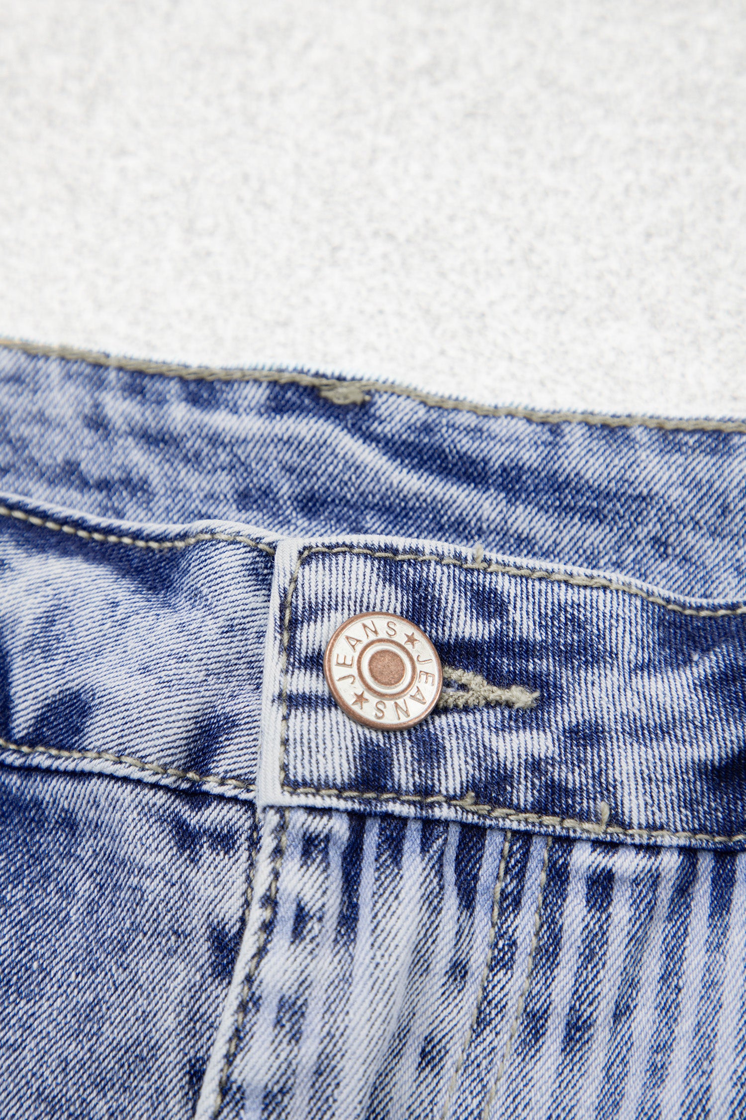Sky Blue Striped Paisley Mixed Patchwork Raw Hem Denim Shorts-Bottoms/Denim Shorts-[Adult]-[Female]-2022 Online Blue Zone Planet