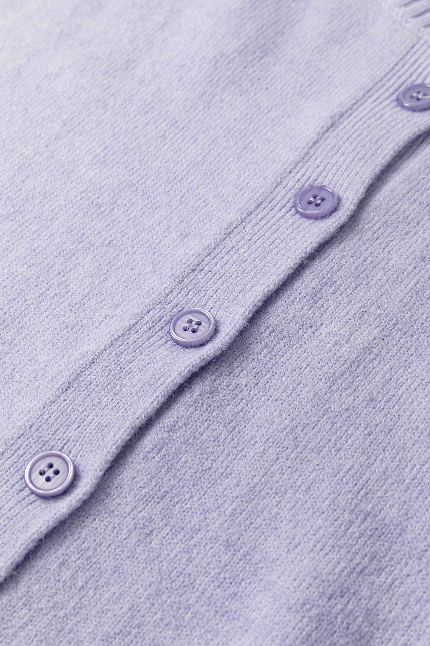 Lavendula 3/4 Sleeve Boxy Knit Button Down Sweater Cardigan-TOPS / DRESSES-[Adult]-[Female]-2022 Online Blue Zone Planet