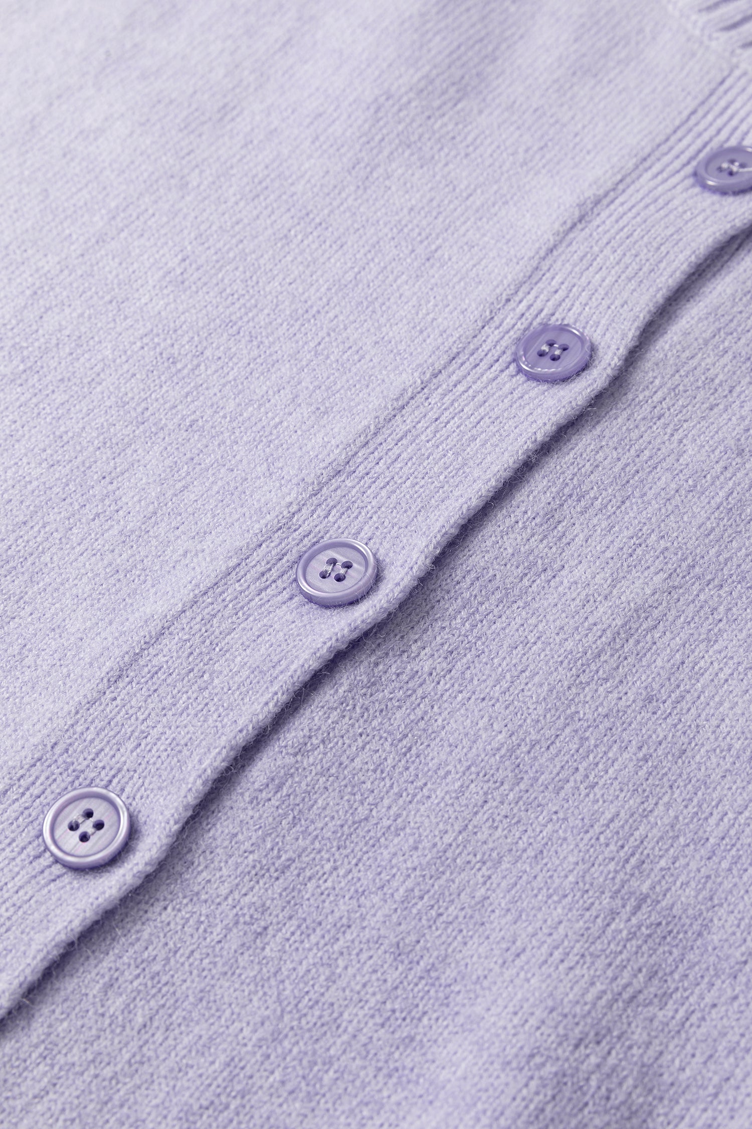 Lavendula 3/4 Sleeve Boxy Knit Button Down Sweater Cardigan-TOPS / DRESSES-[Adult]-[Female]-2022 Online Blue Zone Planet