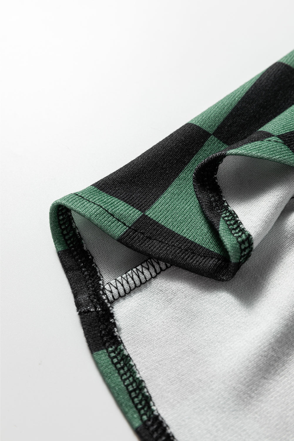 Green Checkerboard Flap Pocket Button Front Shacket-Outerwear/Plaid Shackets-[Adult]-[Female]-2022 Online Blue Zone Planet