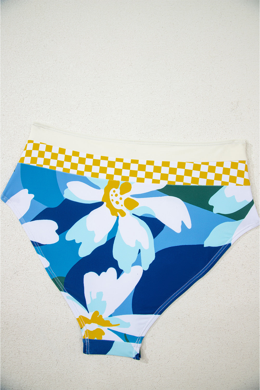Green Floral Print Racerback Cutout High Waist 2Pcs Bikini-Swimwear/Bikinis-[Adult]-[Female]-2022 Online Blue Zone Planet