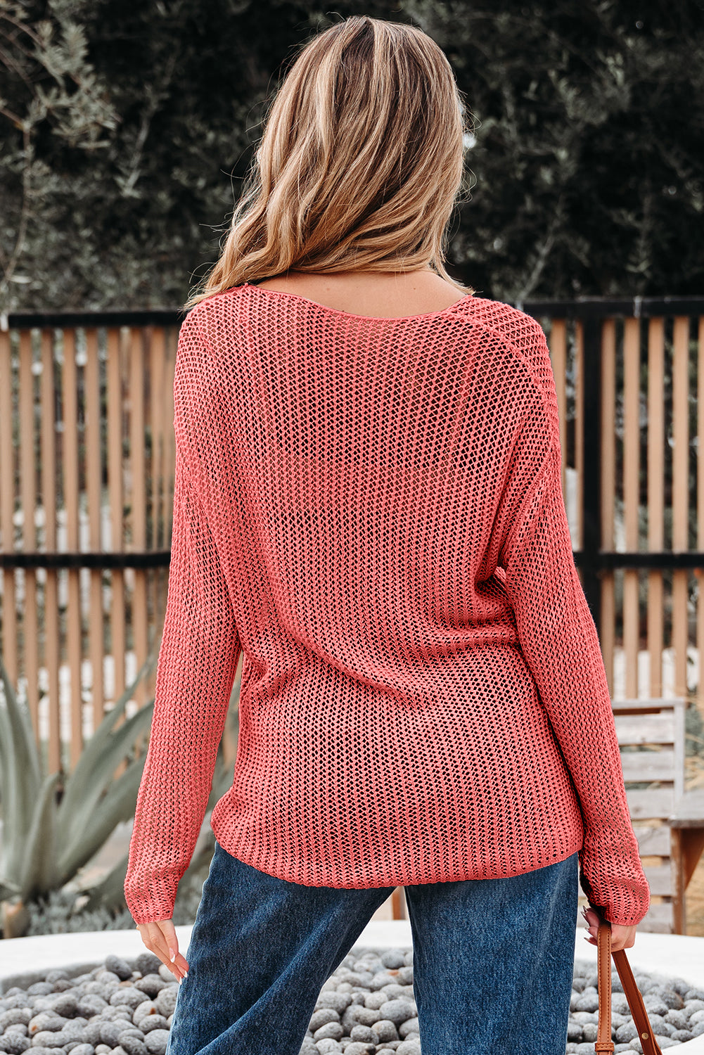 Black Crochet Hollow-Out Jumper Top Sweater-Sweaters & Cardigans/Sweaters-[Adult]-[Female]-2022 Online Blue Zone Planet