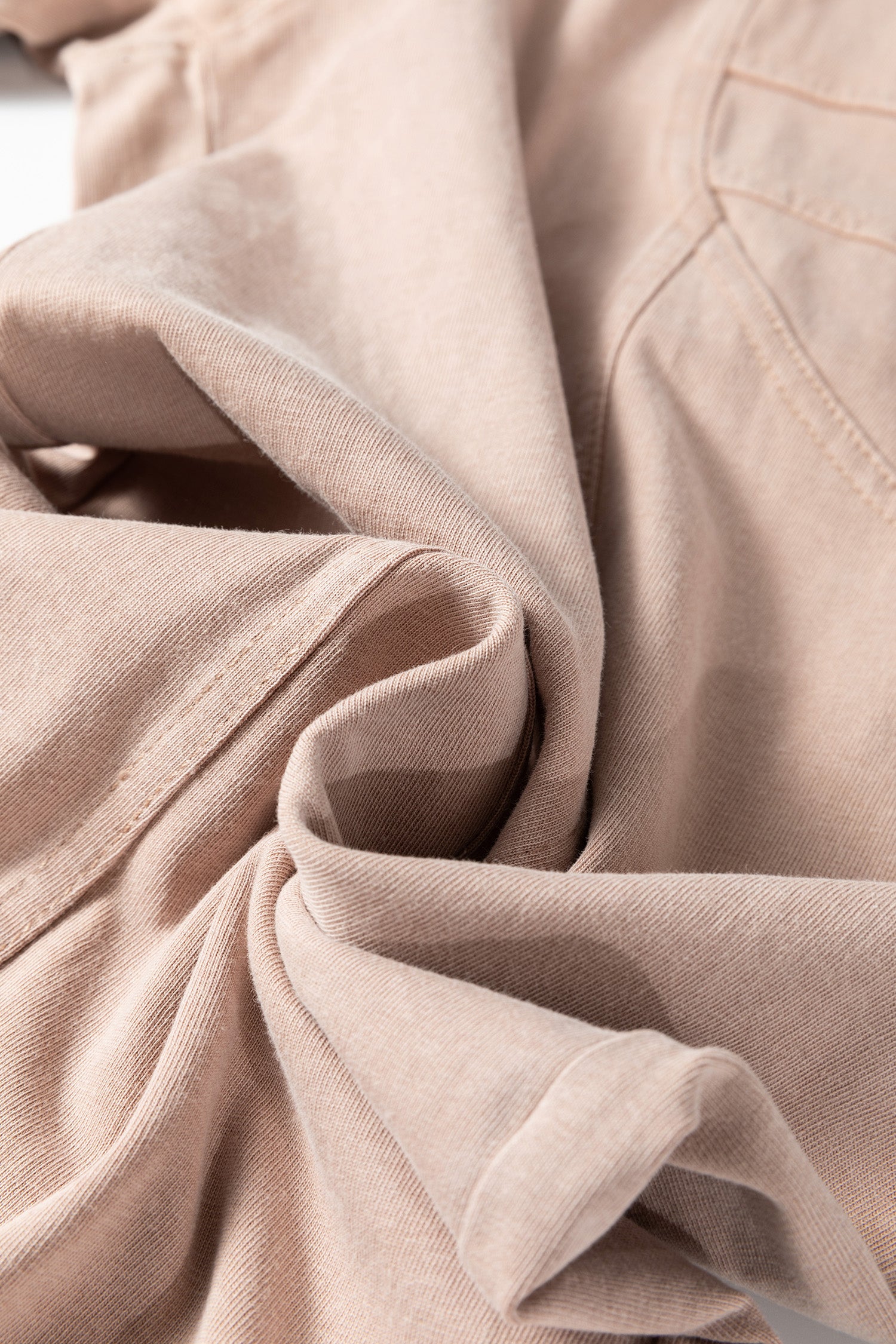 Smoke Gray Solid Color Mineral Wash Piping Trim Pocketed Wide Leg Pants-Bottoms/Pants & Culotte-[Adult]-[Female]-2022 Online Blue Zone Planet