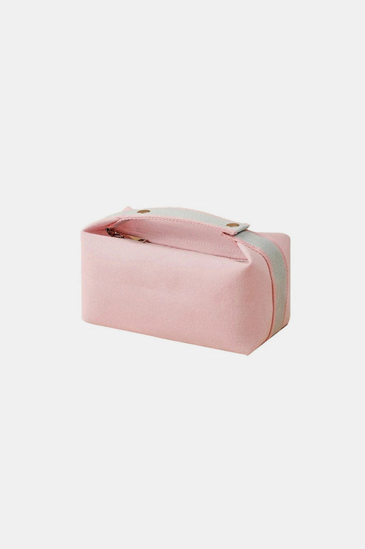 Zenana Waterproof Canvas Travel Cosmetic Bag-HANDBAGS-[Adult]-[Female]-Pink-One Size-2022 Online Blue Zone Planet