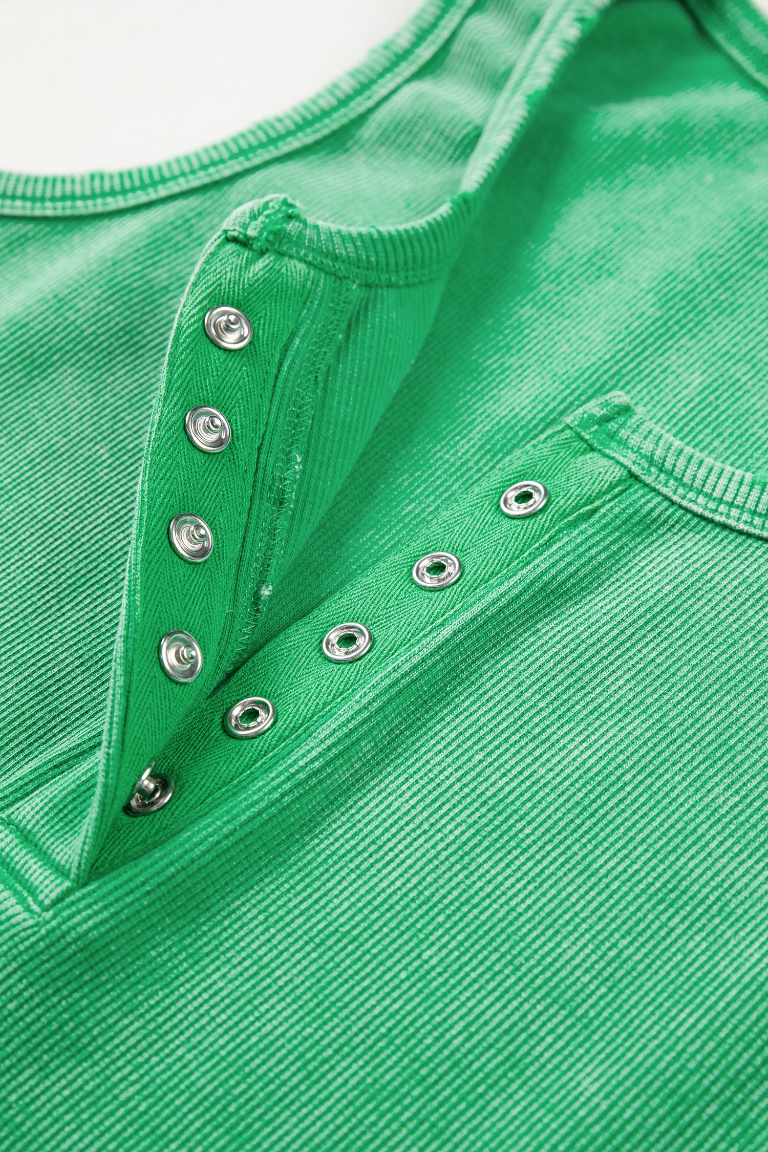 Bright Green Vintage Distressed Ribbed Mineral Wash Tank Top-Tops/Tank Tops-[Adult]-[Female]-2022 Online Blue Zone Planet