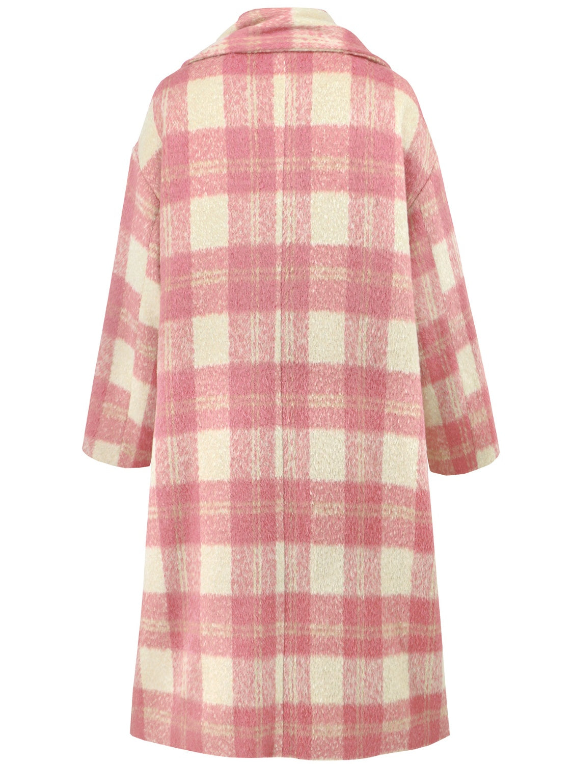 Blue Zone Planet | Plaid Button Up Long Sleeve Coat-TOPS / DRESSES-[Adult]-[Female]-2022 Online Blue Zone Planet