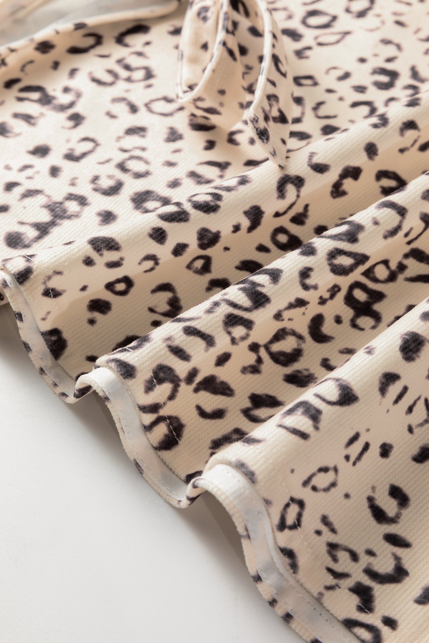 Apricot Knot Side Leopard Print Vest-Outerwear/Vests-[Adult]-[Female]-2022 Online Blue Zone Planet