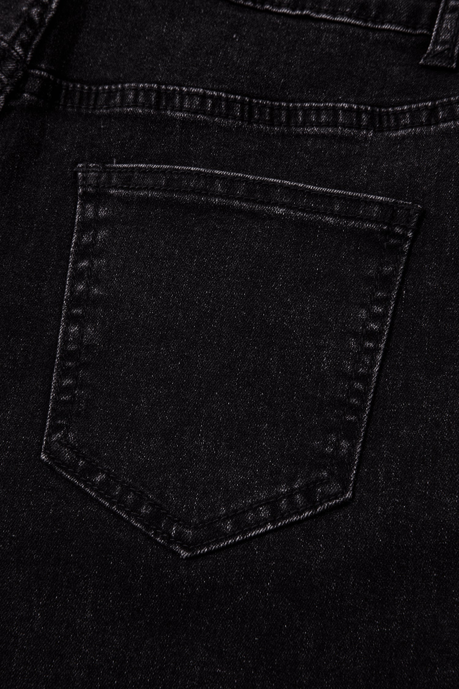 Black Studded Detail Straight Leg Casual Loose Jeans-Bottoms/Jeans-[Adult]-[Female]-2022 Online Blue Zone Planet