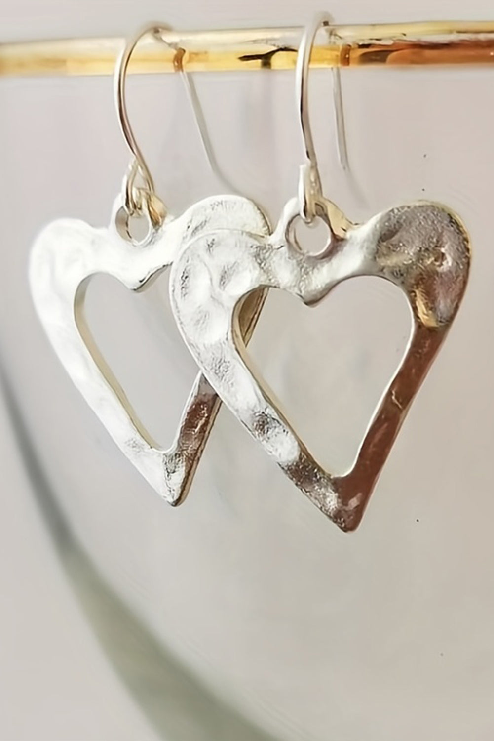 White Valentine Hollowed Heart Shape Earrings-Accessories/Jewelry-[Adult]-[Female]-2022 Online Blue Zone Planet
