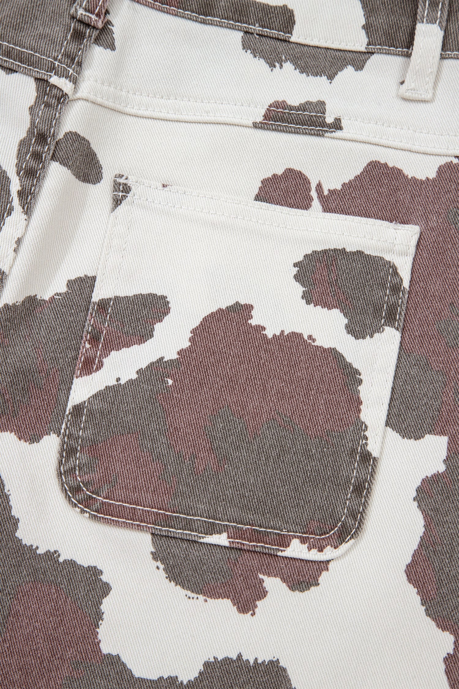 Brown Cow Spots Printed Multi Pocketed Jeans-Bottoms/Jeans-[Adult]-[Female]-2022 Online Blue Zone Planet
