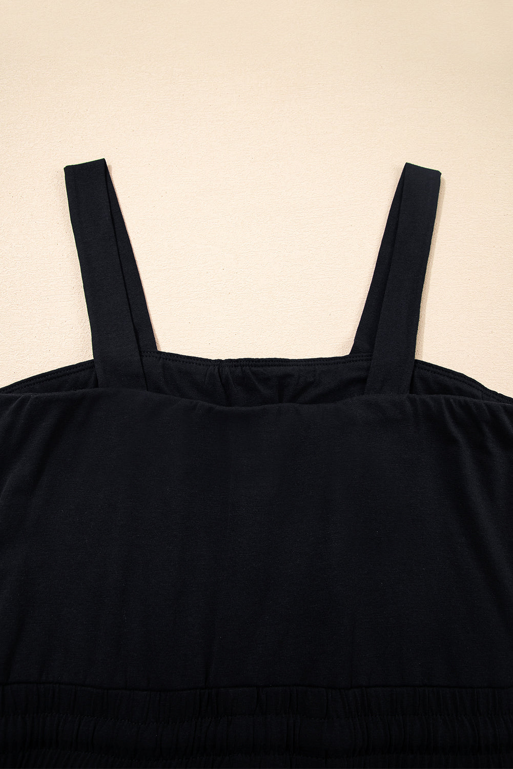 Black Drawstring Wide Leg Cargo Pockets Sleeveless Jumpsuit-Bottoms/Jumpsuits & Rompers-[Adult]-[Female]-2022 Online Blue Zone Planet