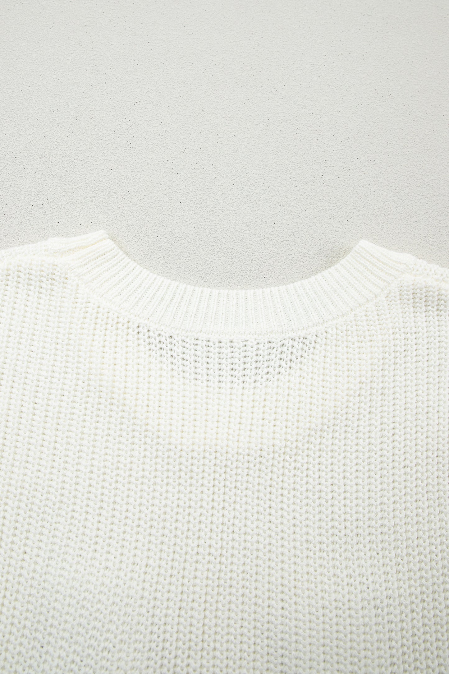 Turquoise Crochet Horseshoe Short Sleeve Knit Sweater-TOPS / DRESSES-[Adult]-[Female]-2022 Online Blue Zone Planet