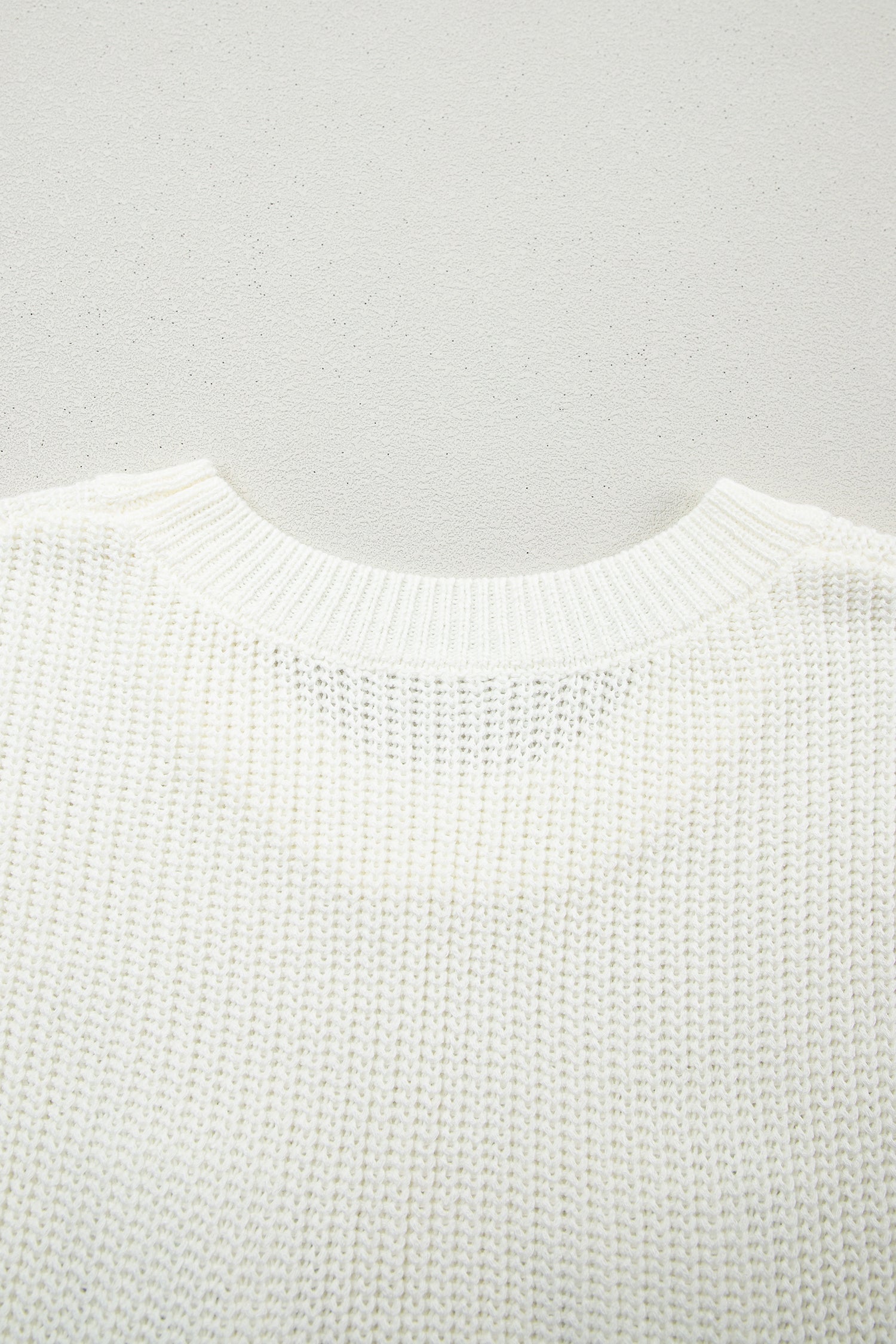 Turquoise Crochet Horseshoe Short Sleeve Knit Sweater-TOPS / DRESSES-[Adult]-[Female]-2022 Online Blue Zone Planet