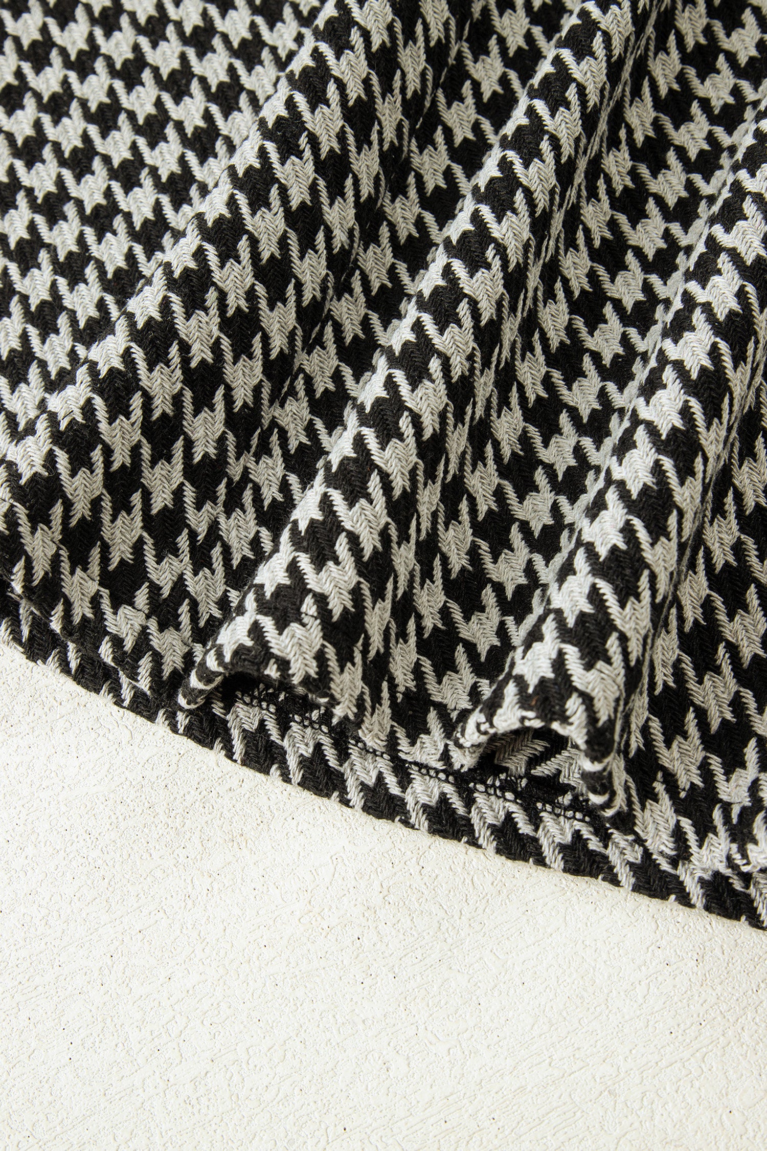 Khaki Houndstooth Print V Neck Sleeveless Mini Dress-TOPS / DRESSES-[Adult]-[Female]-2022 Online Blue Zone Planet