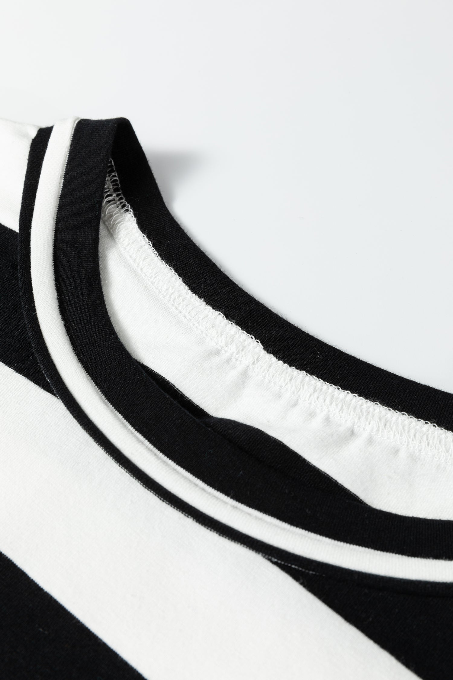 Black Stripe Floral Print Puff Sleeve Patchwork Blouse-Tops/Blouses & Shirts-[Adult]-[Female]-2022 Online Blue Zone Planet