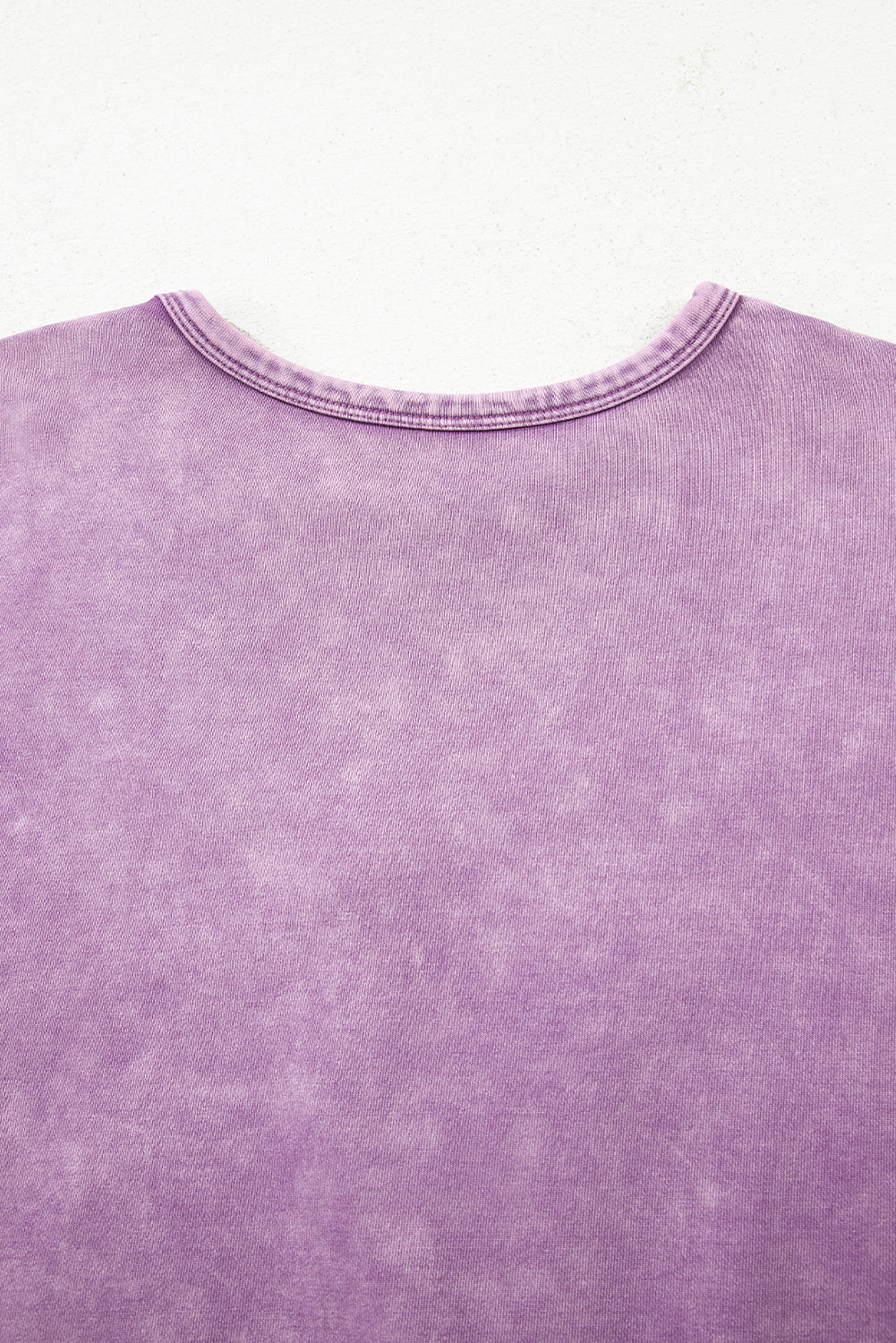 Orchid Bouquet Mineral Wash Big Bow Patchwork Pullover Sweatshirt-Tops/Sweatshirts & Hoodies-[Adult]-[Female]-2022 Online Blue Zone Planet