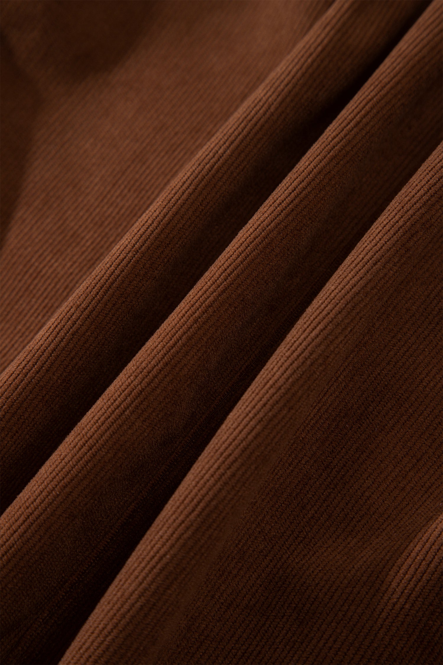 Coffee Button Front Corduroy Mini Pockets Sheath Silhouette Skirt-Bottoms/Skirts & Petticoat-[Adult]-[Female]-2022 Online Blue Zone Planet