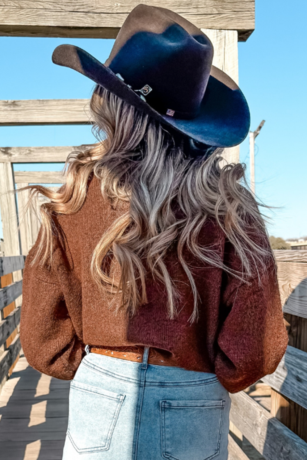 Coffee See You Cowboy Embroidered Western Graphic Sweater-TOPS / DRESSES-[Adult]-[Female]-2022 Online Blue Zone Planet