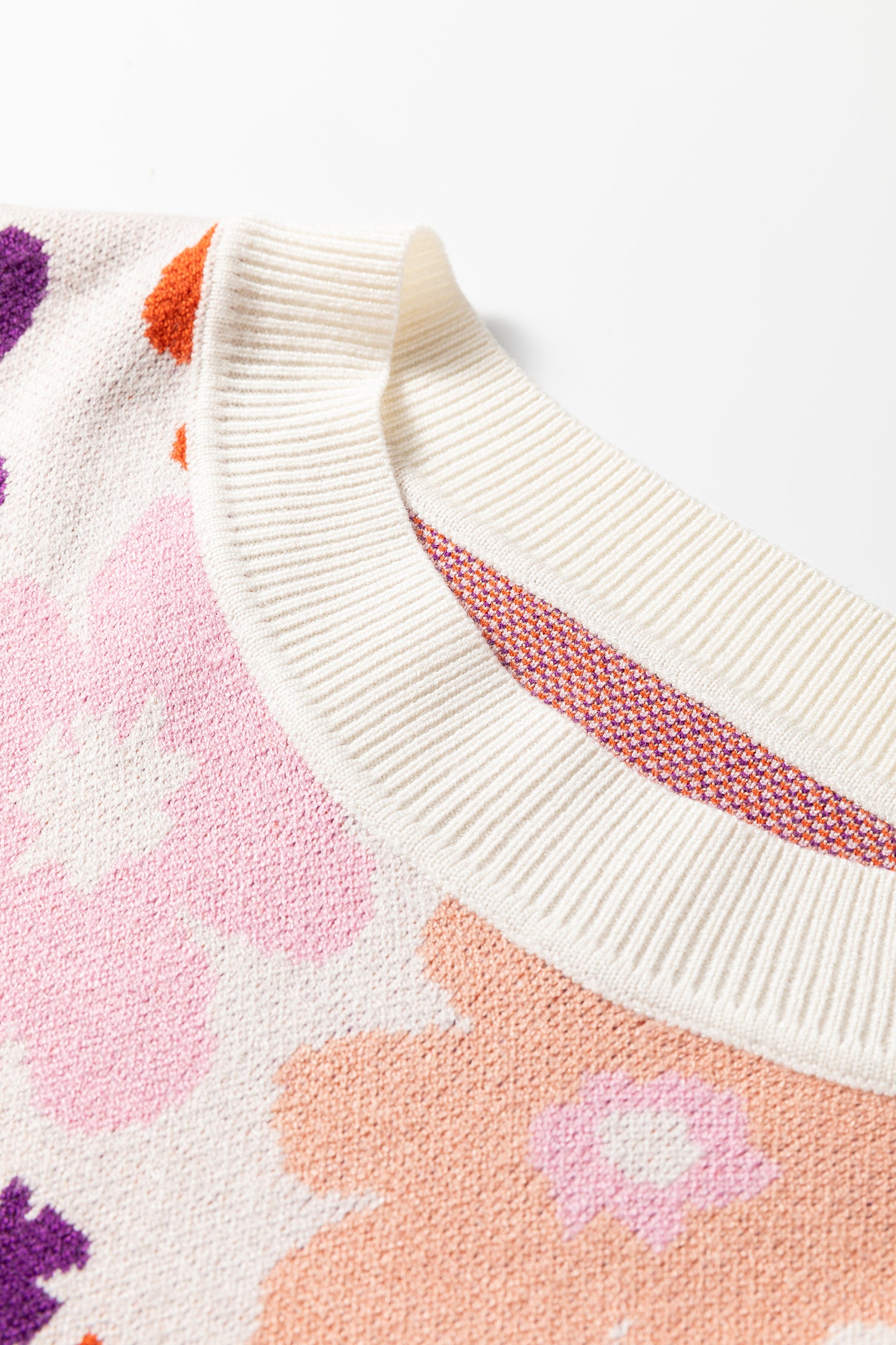 Khaki Fall Floral Pattern Drop Shoulder Sweater-TOPS / DRESSES-[Adult]-[Female]-2022 Online Blue Zone Planet