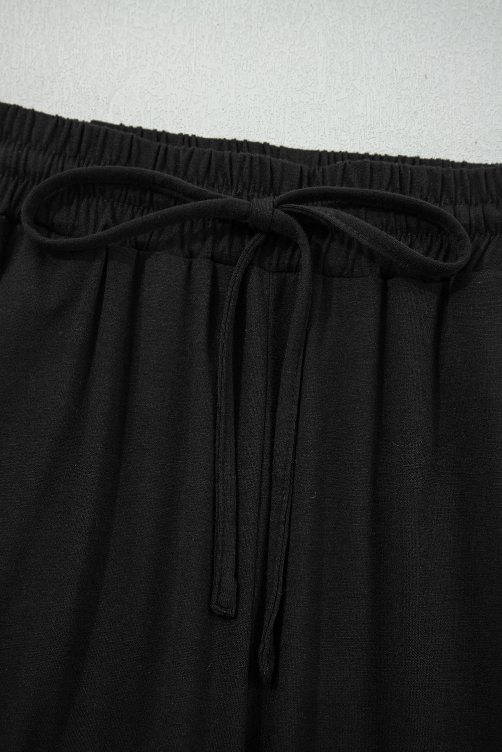 Black Contrast Trim Hooded Lounge Cardigan and Pants Set-Tops / Dresses-[Adult]-[Female]-2022 Online Blue Zone Planet