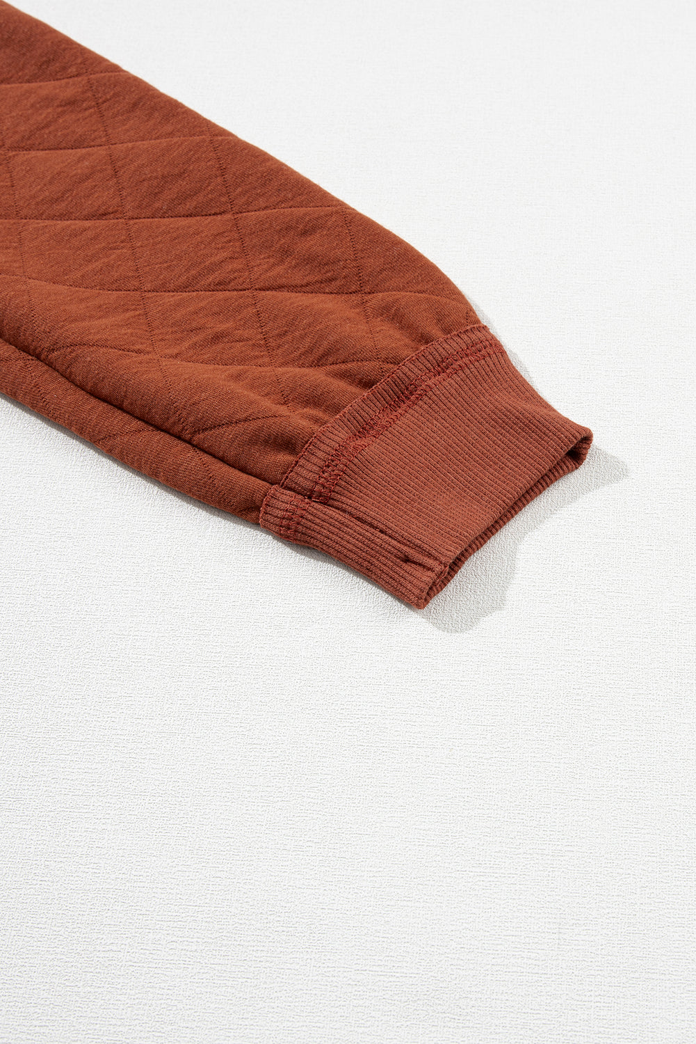 Chestnut Quilted Patchwork Exposed Seam Hoodie-Tops / Dresses-[Adult]-[Female]-2022 Online Blue Zone Planet
