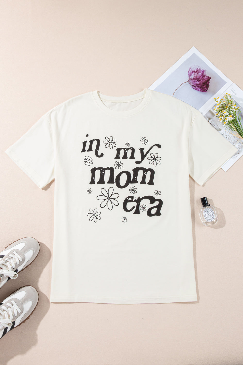 Jet Stream In My Mom Era Graphic Loose Casual Tee