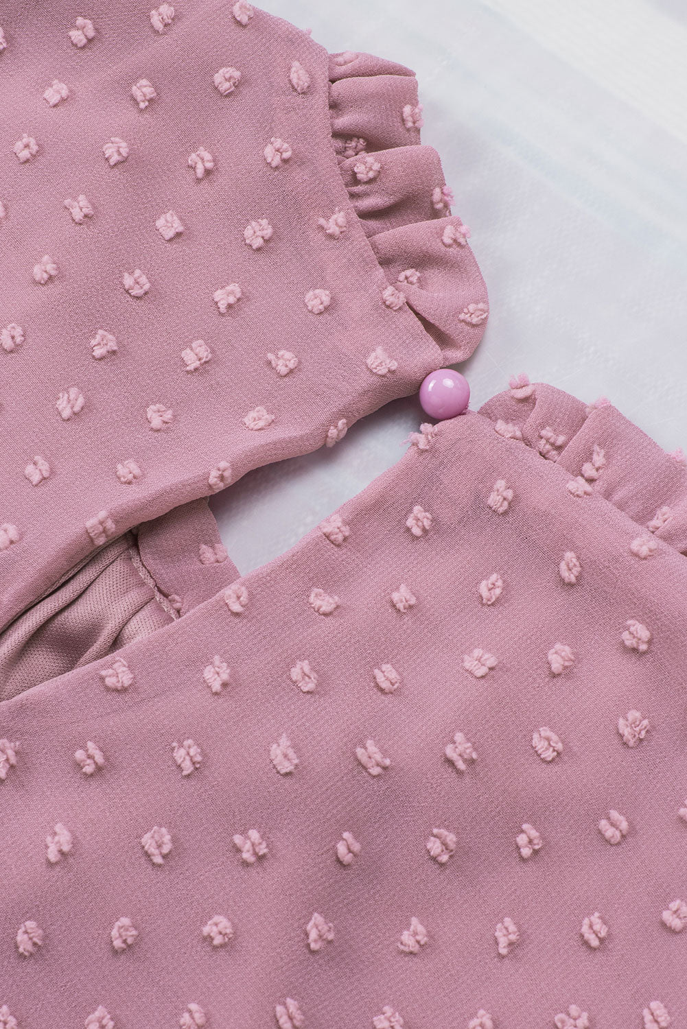 Pink Swiss Dot Sleeveless Ruffle Tank-Tops/Tank Tops-[Adult]-[Female]-2022 Online Blue Zone Planet