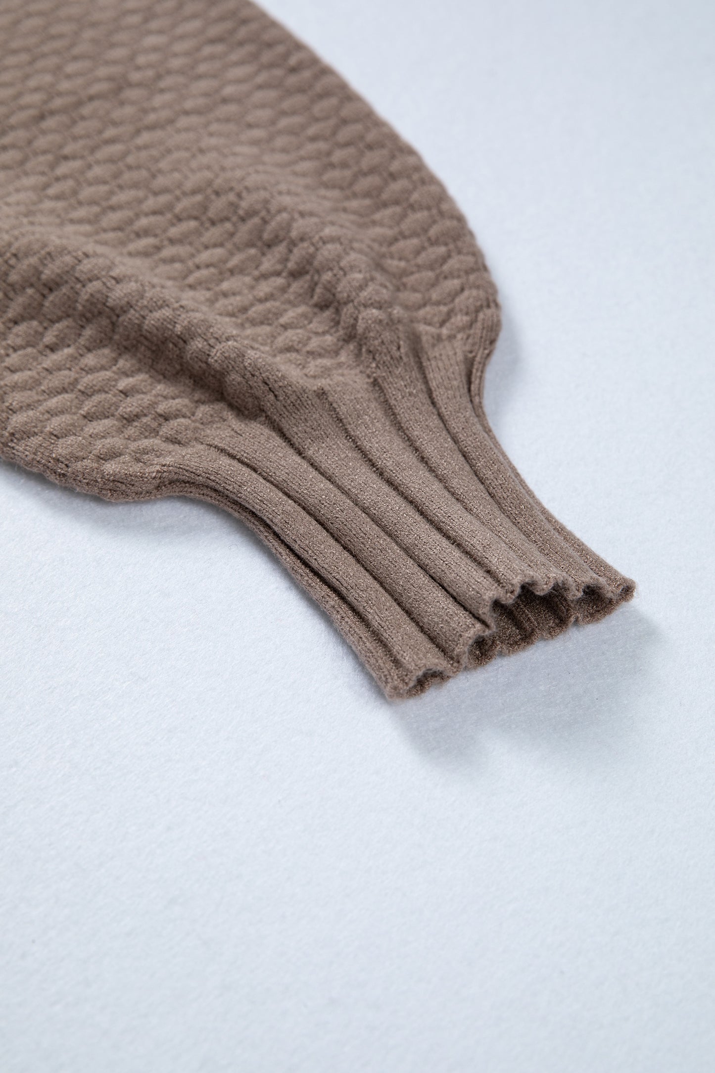 Goat Mixed Texture Knit Button V Neck Sweater Cardigan-TOPS / DRESSES-[Adult]-[Female]-2022 Online Blue Zone Planet