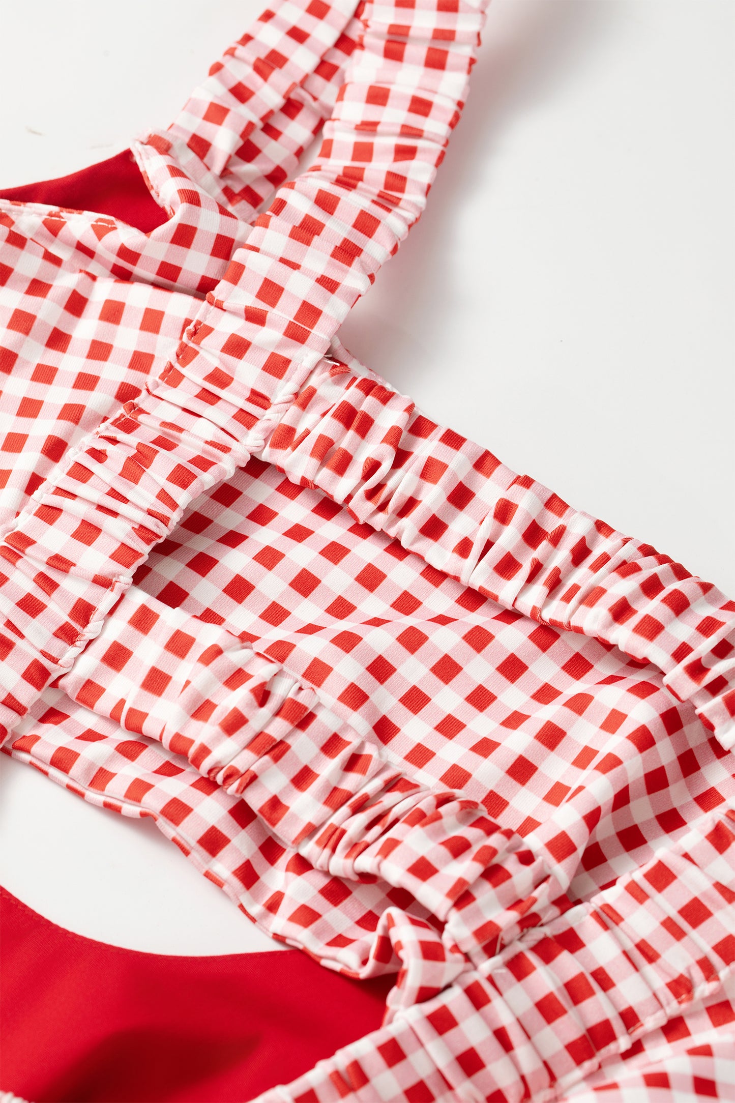 Yellow Cream Faux Two Piece Gingham Contrast Patchwork Loose Mini Dress-TOPS / DRESSES-[Adult]-[Female]-2022 Online Blue Zone Planet