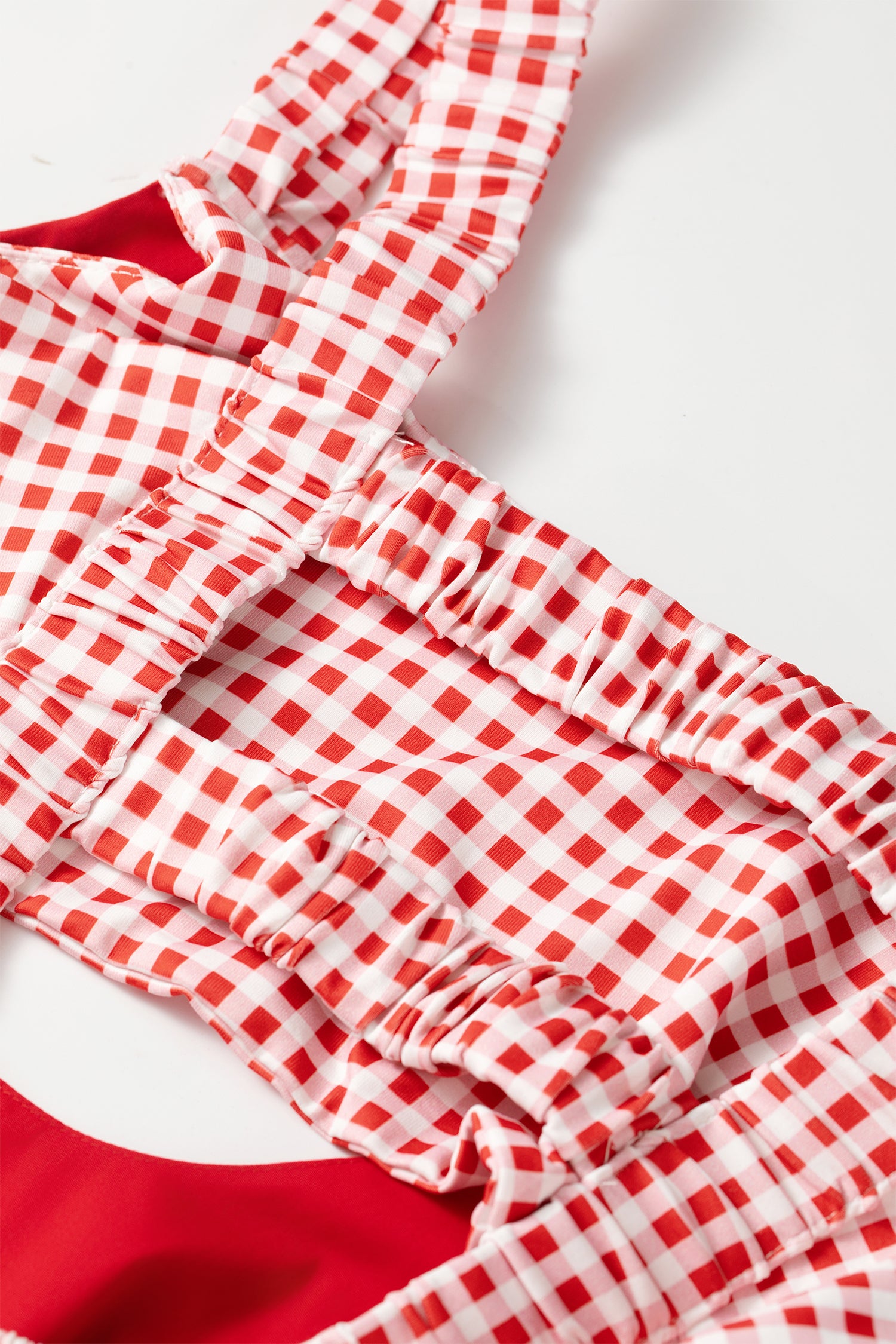 Yellow Cream Faux Two Piece Gingham Contrast Patchwork Loose Mini Dress-TOPS / DRESSES-[Adult]-[Female]-2022 Online Blue Zone Planet
