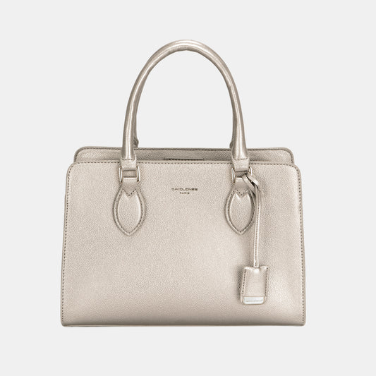 David Jones PU Leather Handbag-HANDBAGS-[Adult]-[Female]-D.Silver-One Size-2022 Online Blue Zone Planet