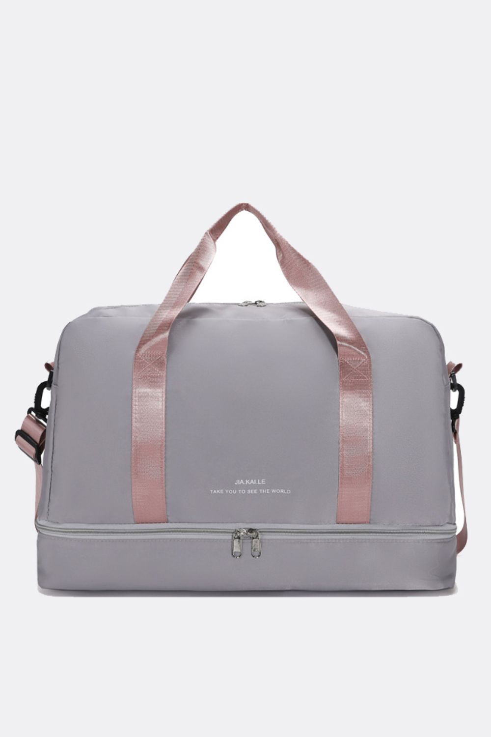 Nylon Dry and Wet Separation Travel Bag-HANDBAGS-[Adult]-[Female]-Gray-One Size-2022 Online Blue Zone Planet